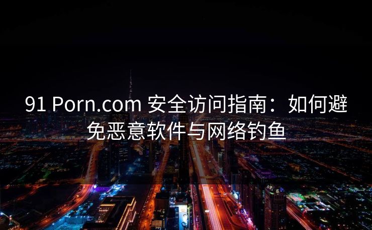 91 Porn.com 安全访问指南：如何避免恶意软件与网络钓鱼